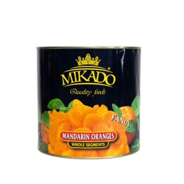 Canned Mandarin Orange | Sweet Orange Segments in Syrup Tin